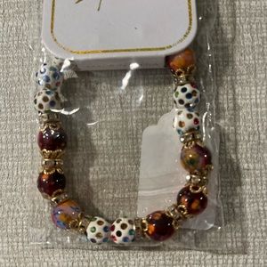 Multi bead stretch bracelet
